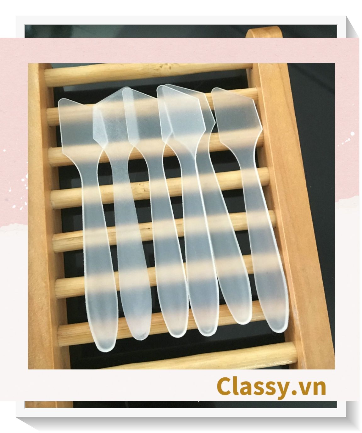 Dụng cụ lấy kem bằng nhựa nhiều màu, dùng trong trang điểm, dưỡng da PK1289