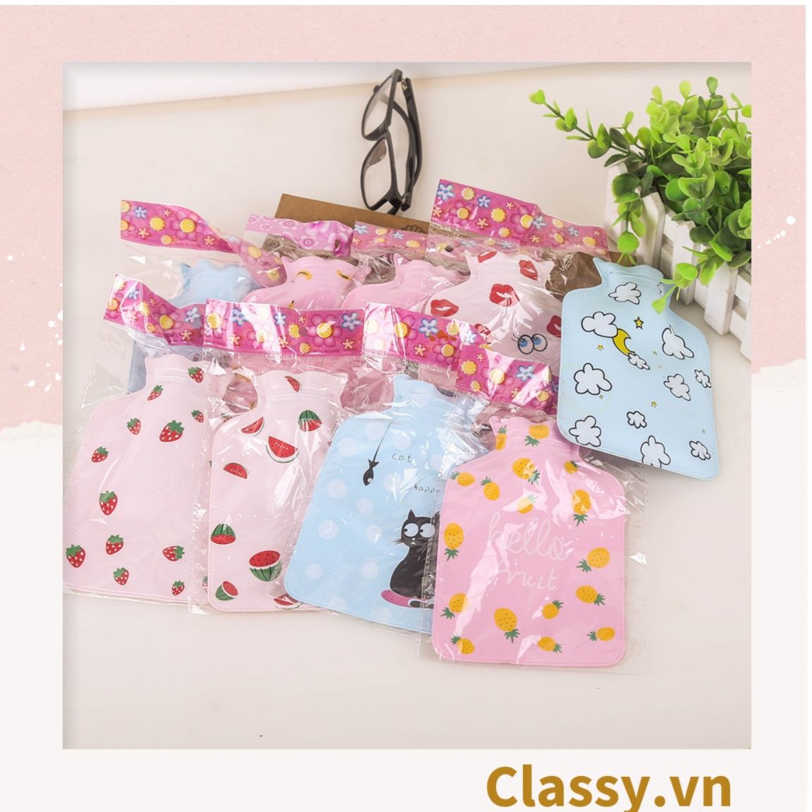 Túi giữ nhiệt cầm tay kích thước 9.5x14.5CM nhiều màu nhiều họa tiết PK1295