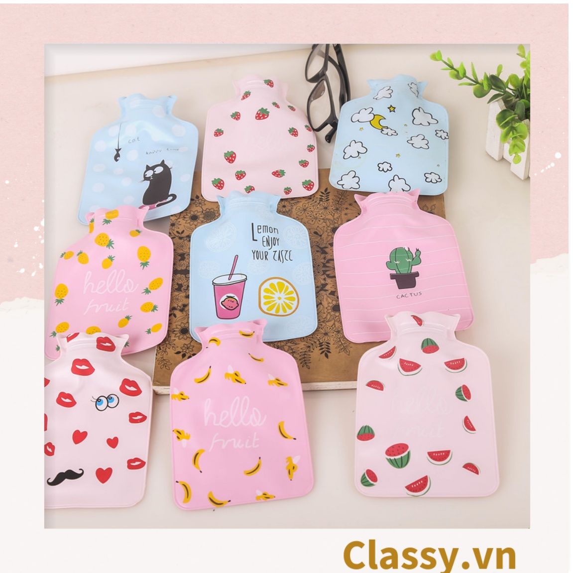 Túi giữ nhiệt cầm tay kích thước 9.5x14.5CM nhiều màu nhiều họa tiết PK1295