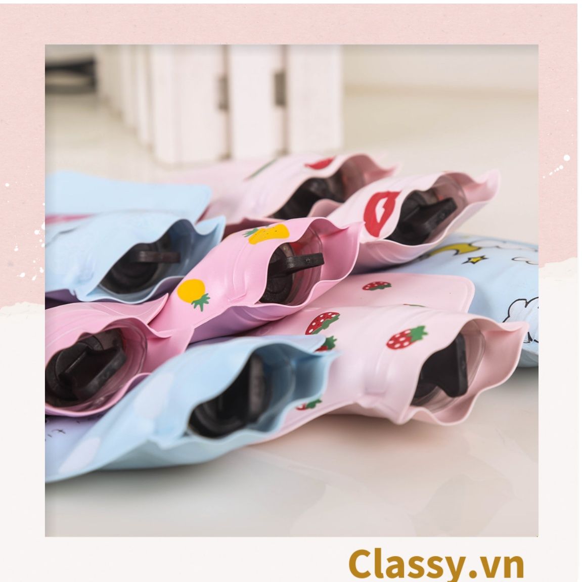 Túi giữ nhiệt cầm tay kích thước 9.5x14.5CM nhiều màu nhiều họa tiết PK1295