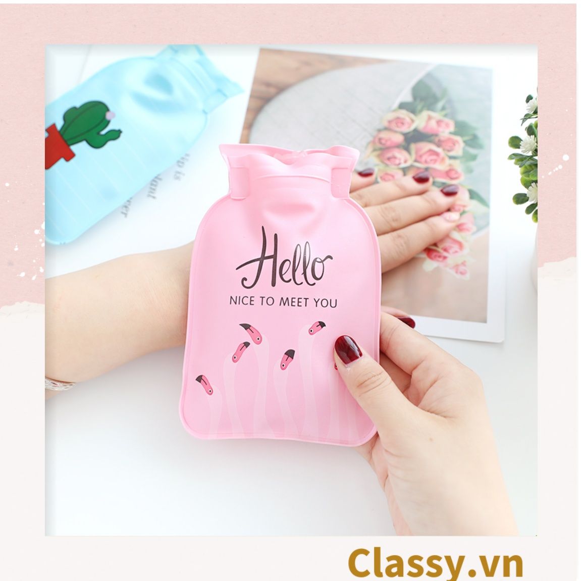 Túi giữ nhiệt cầm tay kích thước 9.5x14.5CM nhiều màu nhiều họa tiết PK1295