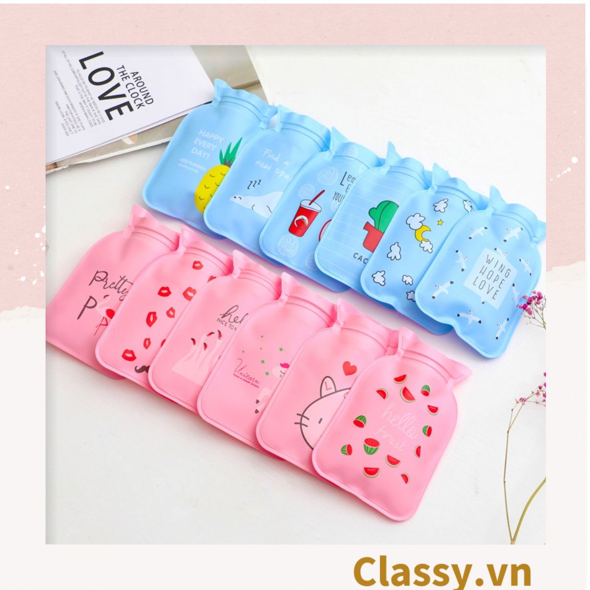 Túi giữ nhiệt cầm tay kích thước 9.5x14.5CM nhiều màu nhiều họa tiết PK1295