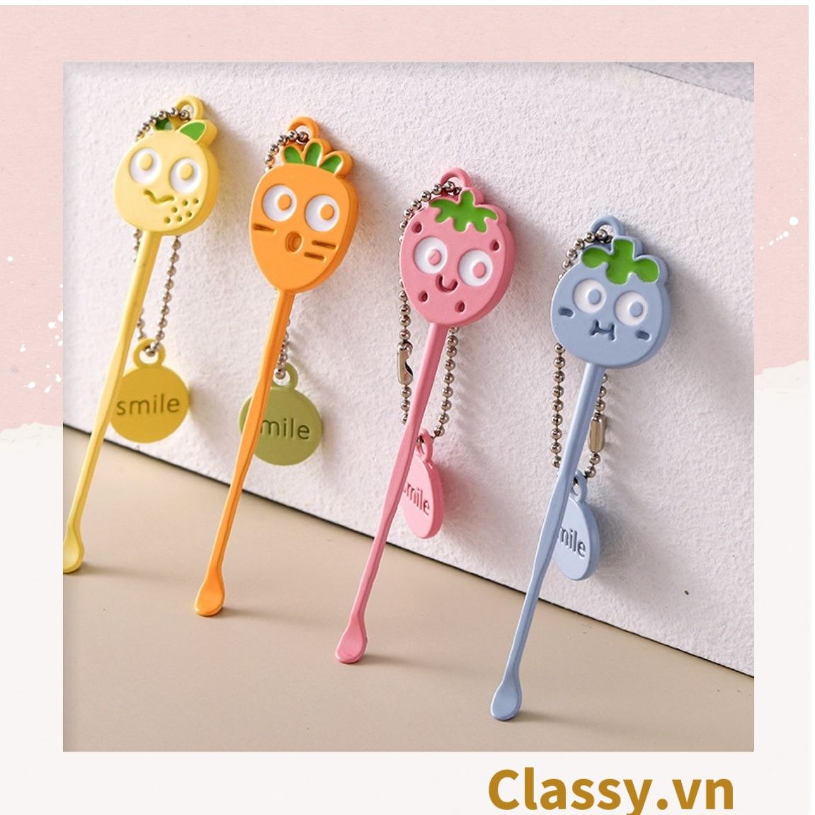 Cây ngoáy tai mini, đính kèm móc khóa con vật cute ngộ nghĩnh PK1322