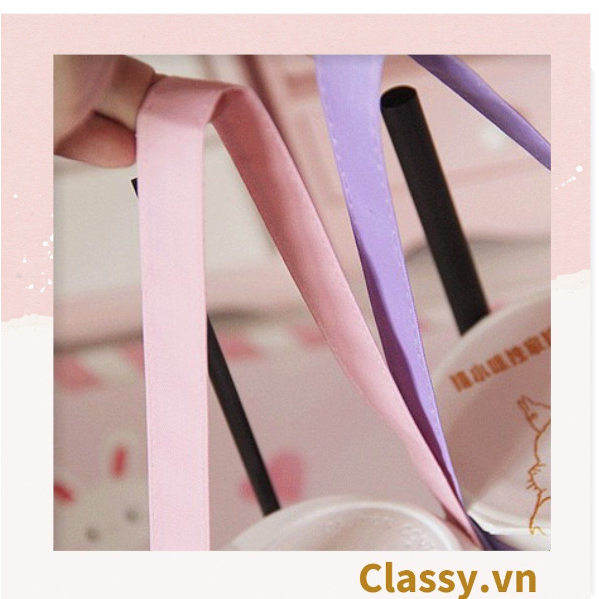 Cup Holder vải bọc ly cốc vải canvas đựng ly giữ nhiệt, bình nước có quai xách hình đôi mắt to PK1324