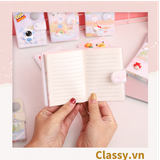  Sổ tay mini, sổ kẻ ngang, cài nút bấm nhiều họa tiết cute thích hợp cho học sinh/sinh viên PK1331 