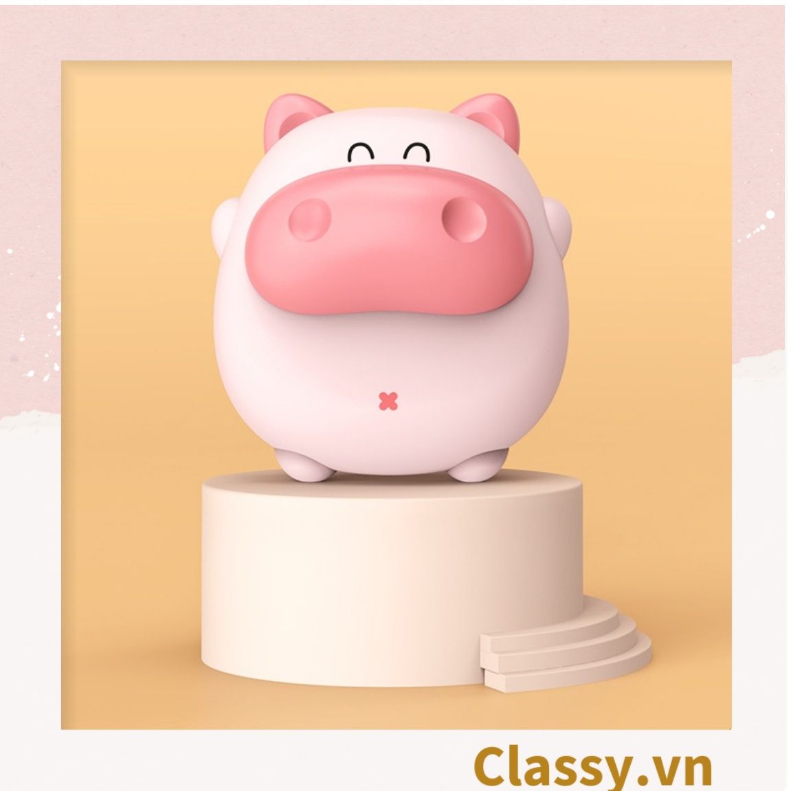 Đèn ngủ, máy sưởi ấm mini giúp chườm nóng giảm đau bụng, giữ ấm chân tay PK1356