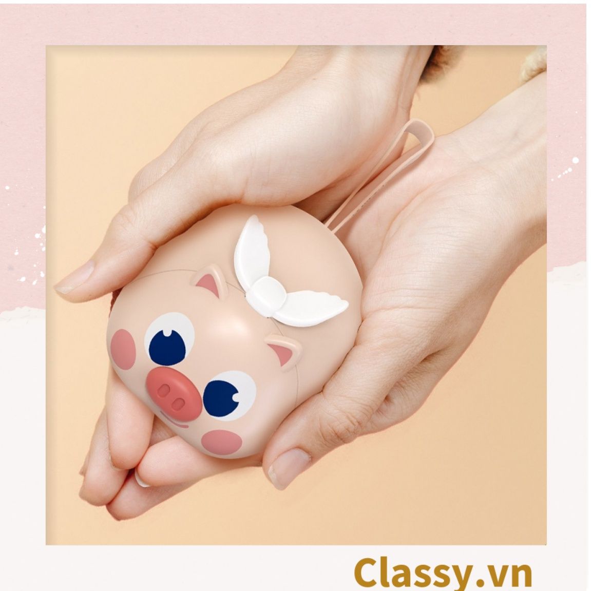 Máy sưởi ấm mini sạc bằng USB giúp chườm nóng giảm đau bụng, giữ ấm chân tay PK1357