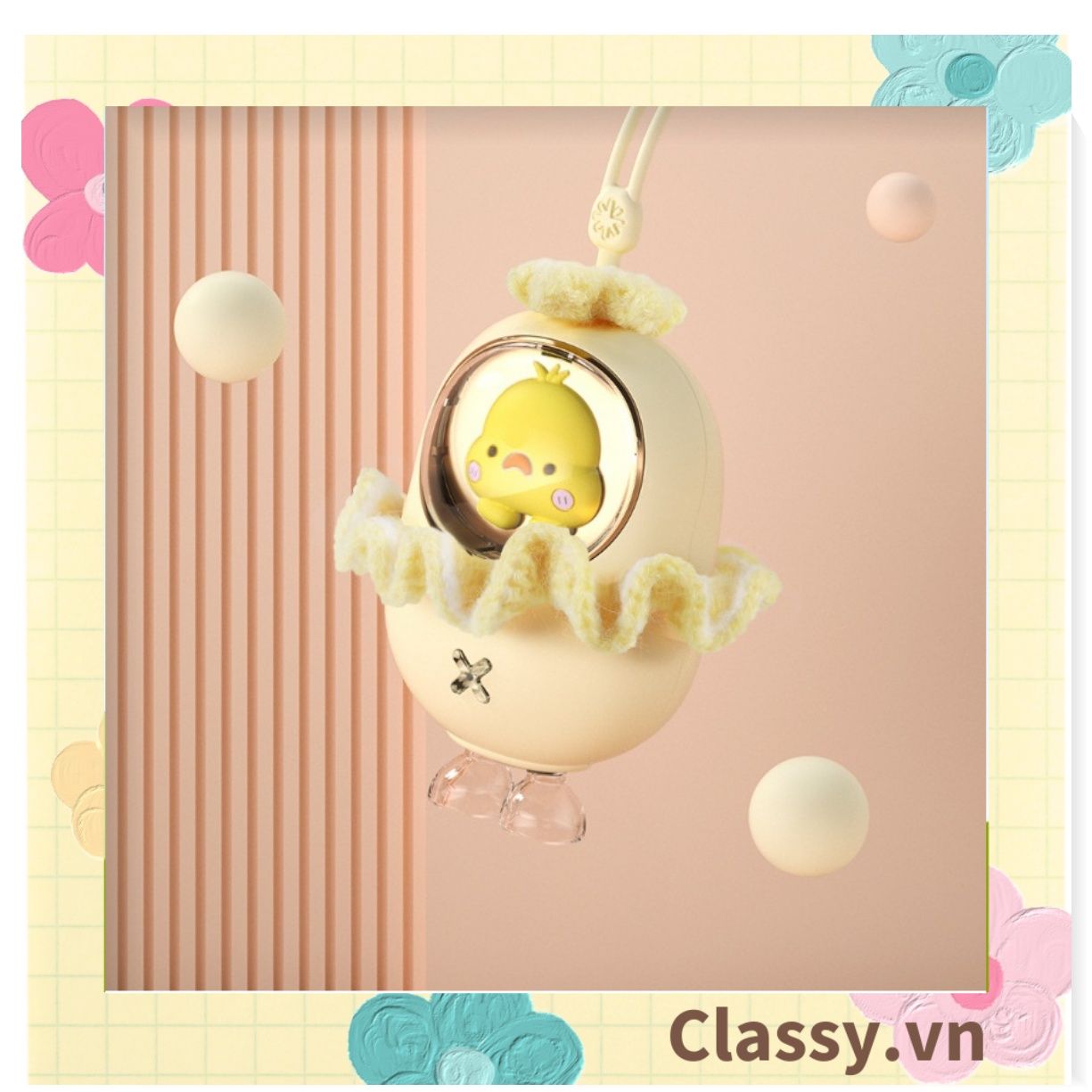 Máy sưởi ấm tay mini Classy hình chú gà con sạc bằng USB PK1363