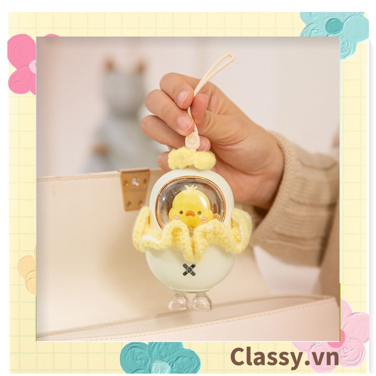 Máy sưởi ấm tay mini Classy hình chú gà con sạc bằng USB PK1363