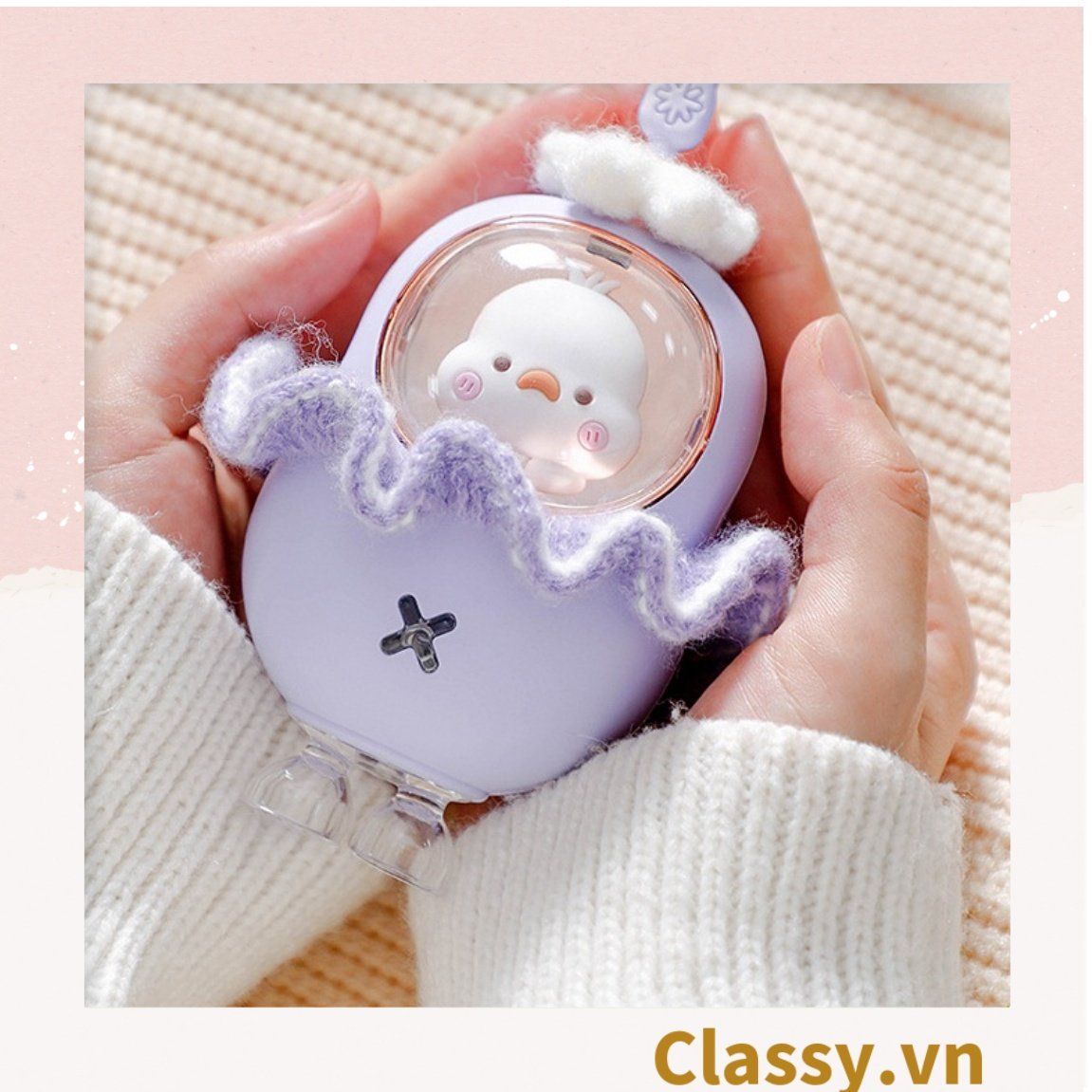 Máy sưởi ấm tay mini Classy hình chú gà con sạc bằng USB PK1363
