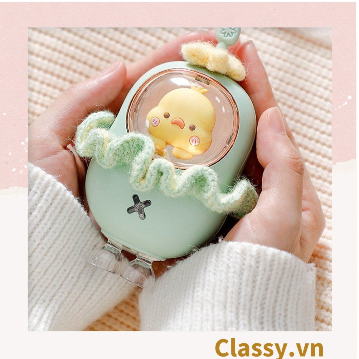 Máy sưởi ấm tay mini Classy hình chú gà con sạc bằng USB PK1363