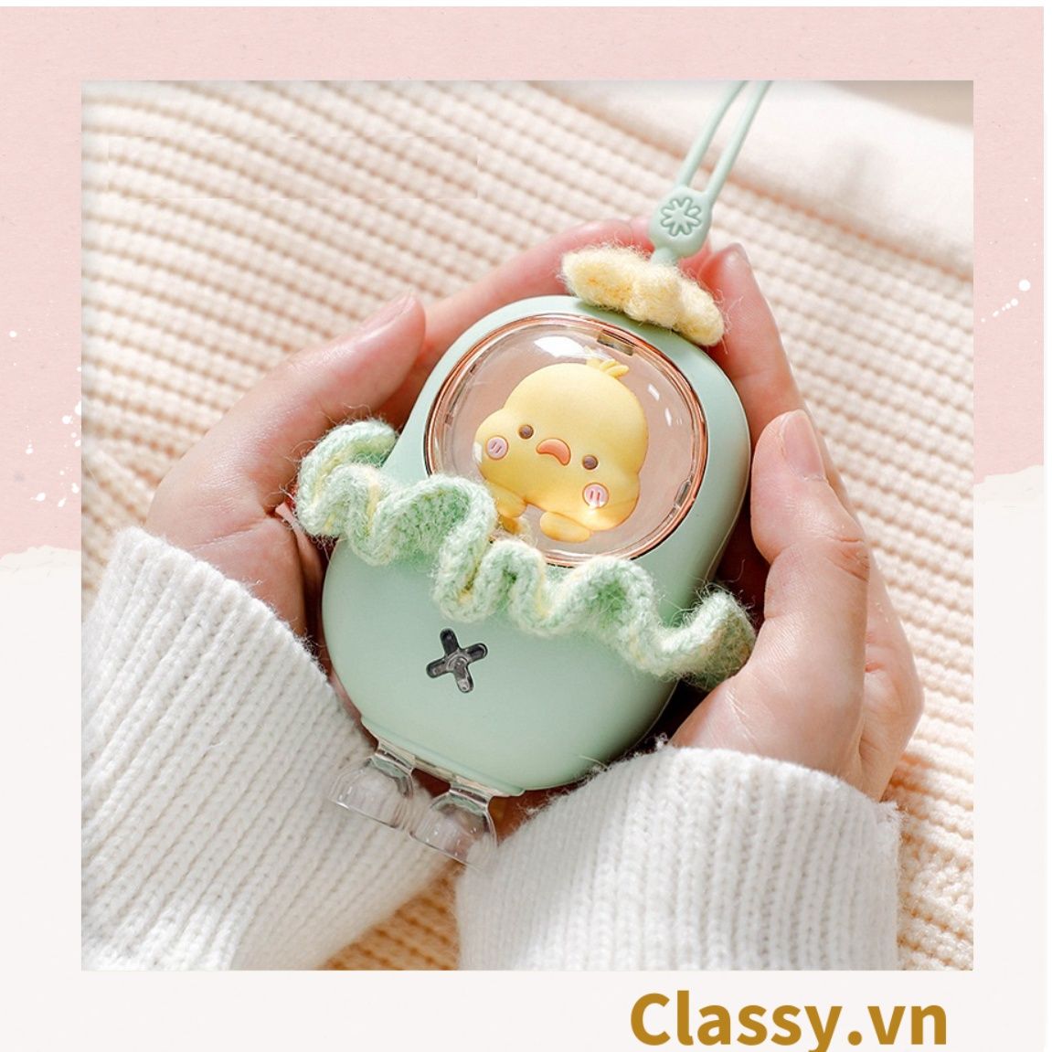 Máy sưởi ấm tay mini Classy hình chú gà con sạc bằng USB PK1363