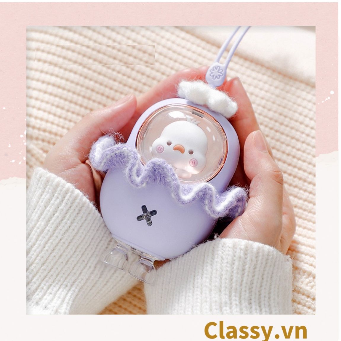 Máy sưởi ấm tay mini Classy hình chú gà con sạc bằng USB PK1363