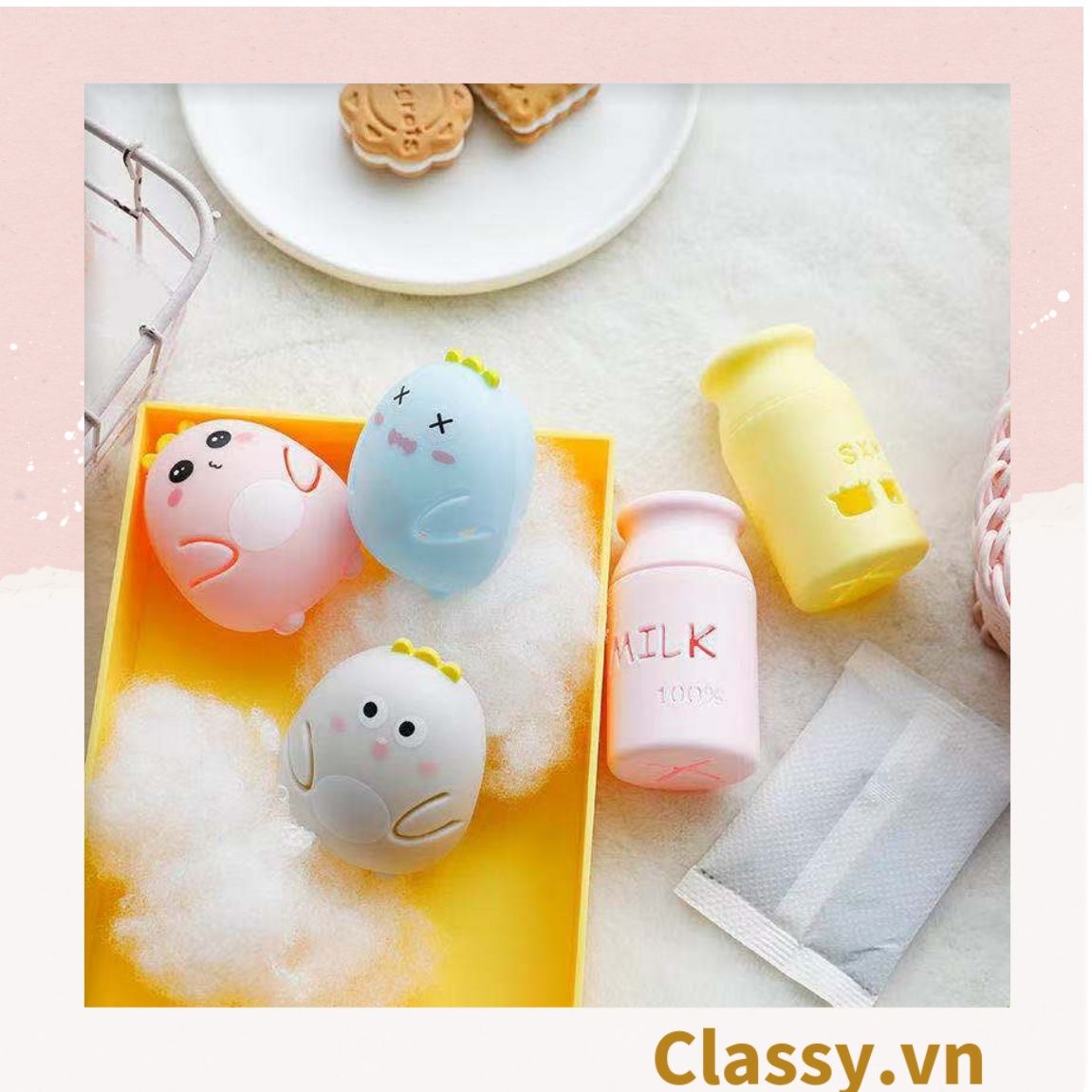  Mô hình trứng khủng long chuyên sưởi ấm tay Classy, túi 2 chiếc có thể thay lõi PK1364 