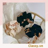  Dây cột tóc Classy họa tiết chú gấu siêu êm siêu bền PK1370 