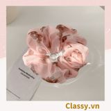  Dây cột tóc Classy họa tiết chú gấu siêu êm siêu bền PK1370 