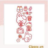  Classy Hình dán, sticker dễ thương, sticker dán laptop, điện thoại, sổ, bình nước nhiều họa tiết PK1380 