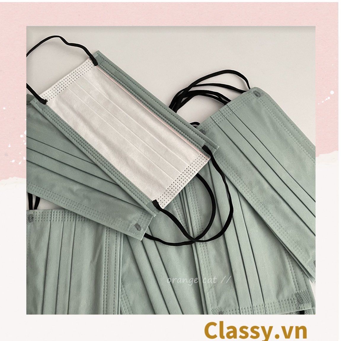  10 chiếc khẩu trang Classy bằng vải không dệt giúp kháng khuẩn PK1387 