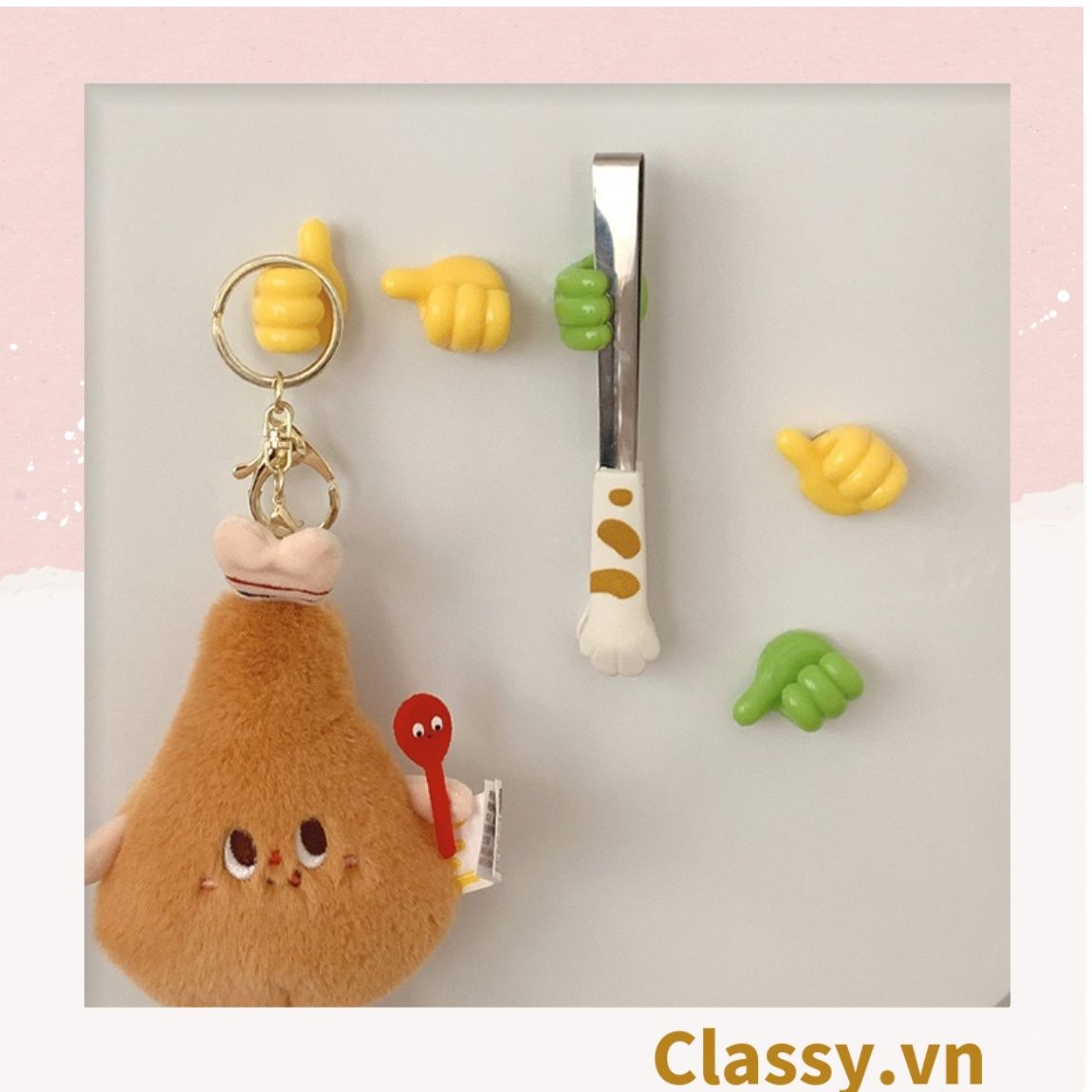 Classy Miếng nhựa cố định dây cáp hình bàn tay chống rối dây cáp PK1397