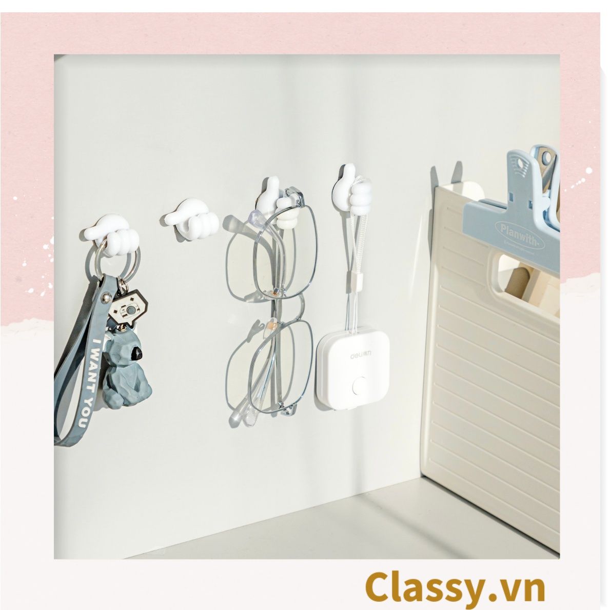 Classy Miếng nhựa cố định dây cáp hình bàn tay chống rối dây cáp PK1397