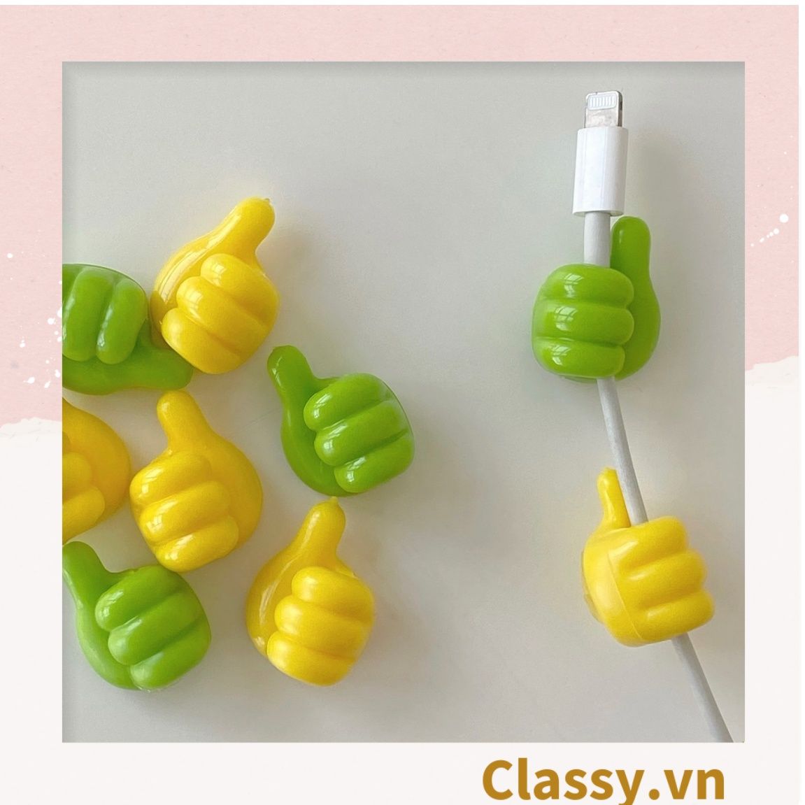 Classy Miếng nhựa cố định dây cáp hình bàn tay chống rối dây cáp PK1397