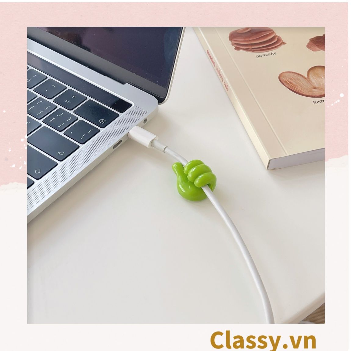 Classy Miếng nhựa cố định dây cáp hình bàn tay chống rối dây cáp PK1397