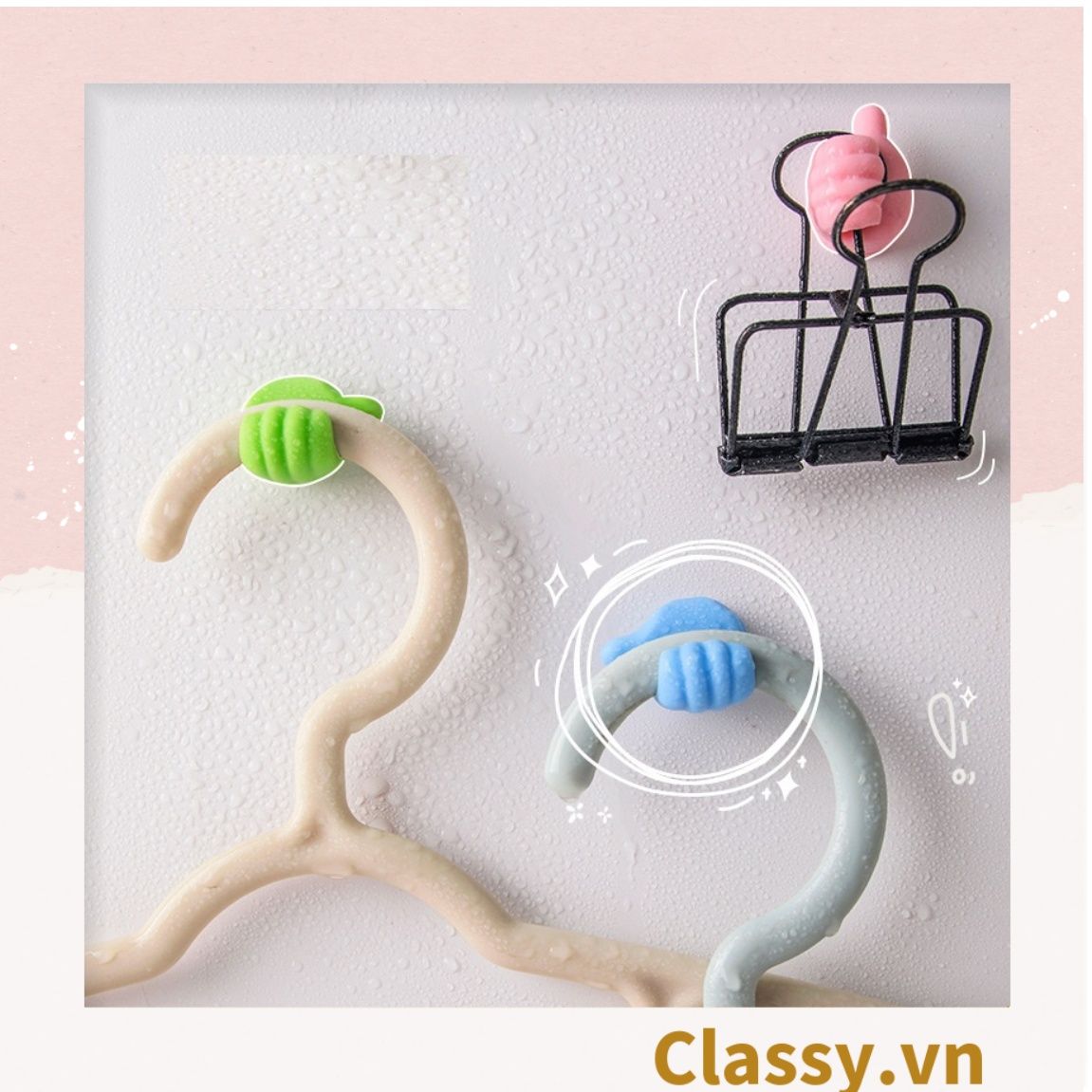 Classy Miếng nhựa cố định dây cáp hình bàn tay chống rối dây cáp PK1397