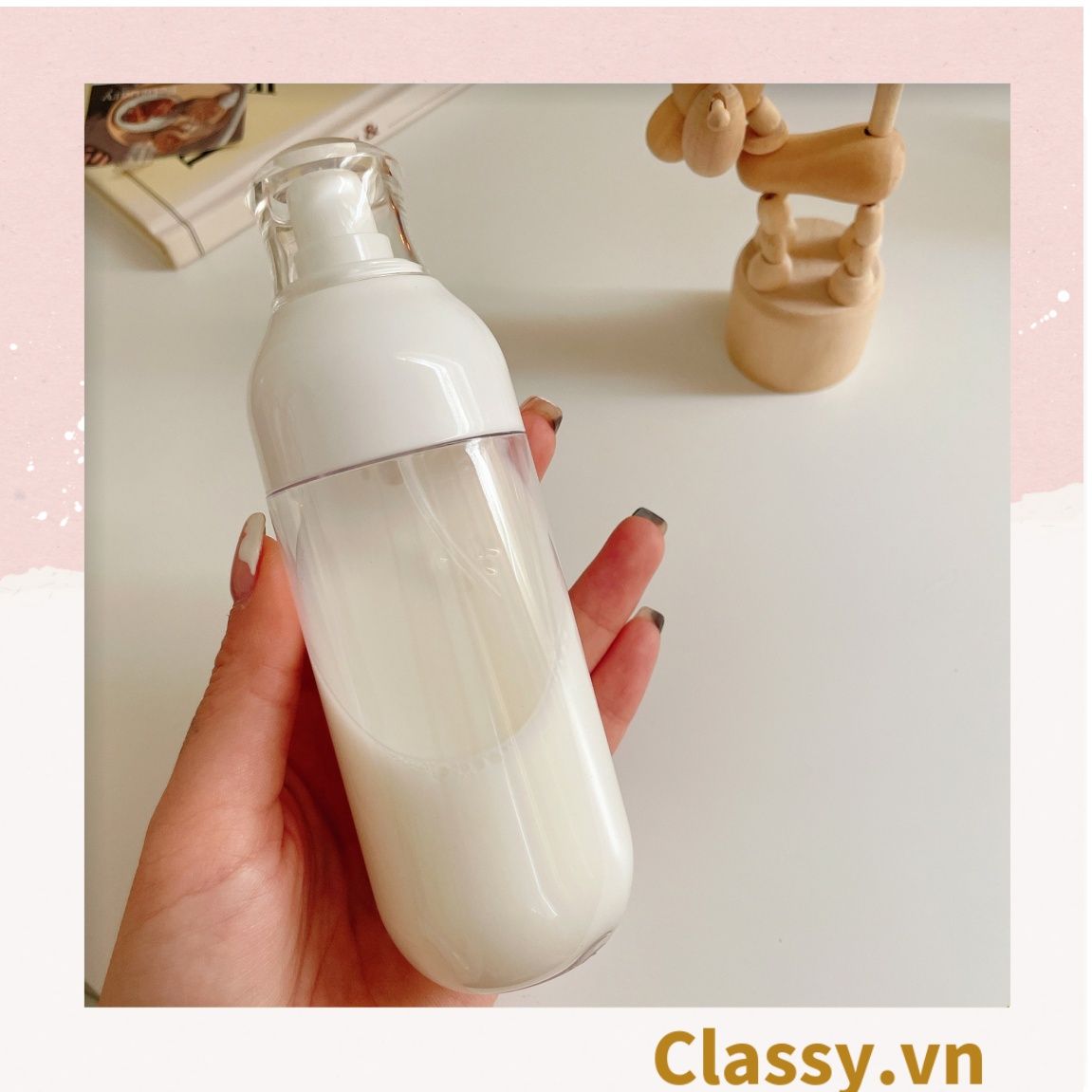 Classy Chai chiết mỹ phẩm dạng xịt, dạng vòi bấm bằng nhựa dung tích 100ml, 50ml PK1398