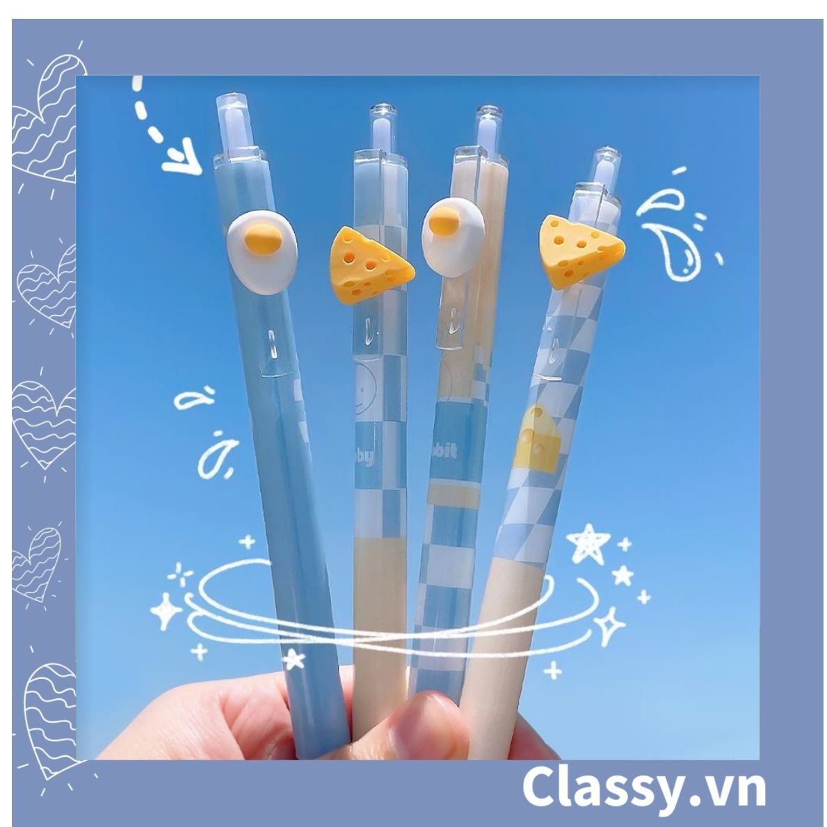 Classy Bút bi mực đen 0.5mm có gắn đồ chơi giải trí PK1402