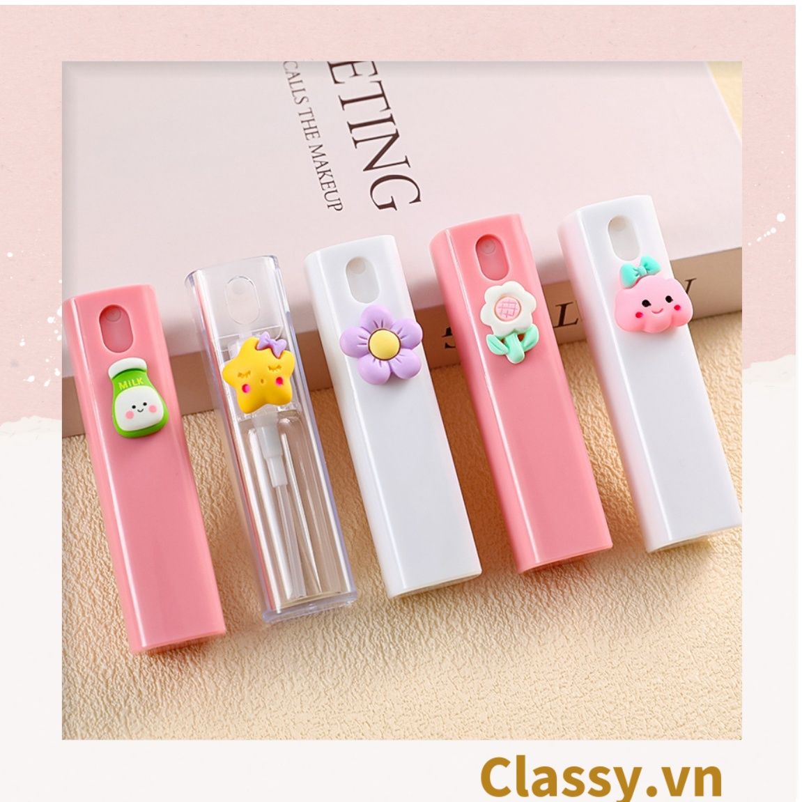  Classy Bình xịt dạng phun sương 10ml, chiết mỹ phẩm nhỏ gọn mang theo bên người PK1411 