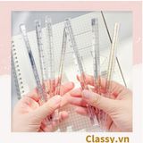  Classy Thước kẻ 20CM trong suốt hình lăng trụ tam giác độc đáo PK1412 