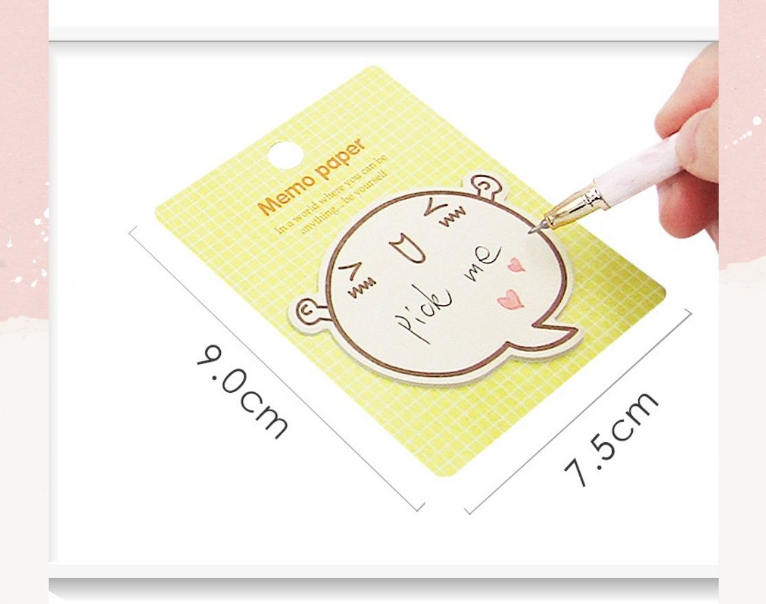  Classy Giấy note, giấy ghi chú hoạt tiết độc đáo nhiều màu pastel PK1416 