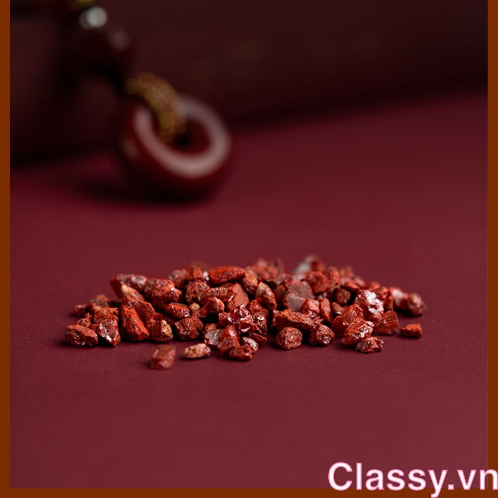 Classy Móc khóa phong thủy dài 21 cm hạt chu sa đỏ mang ý nghĩa may mắn gắn chìa khóa, điện thoại, sổ tay PK1420