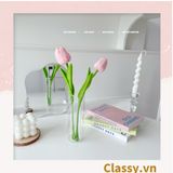  Classy Bông tulip bằng vải, làm đạo cụ chụp hình, trang trí nhà cửa PK1474 