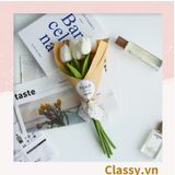  Classy Bông tulip bằng vải, làm đạo cụ chụp hình, trang trí nhà cửa PK1474 