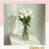  Classy Bông tulip bằng vải, làm đạo cụ chụp hình, trang trí nhà cửa PK1474 