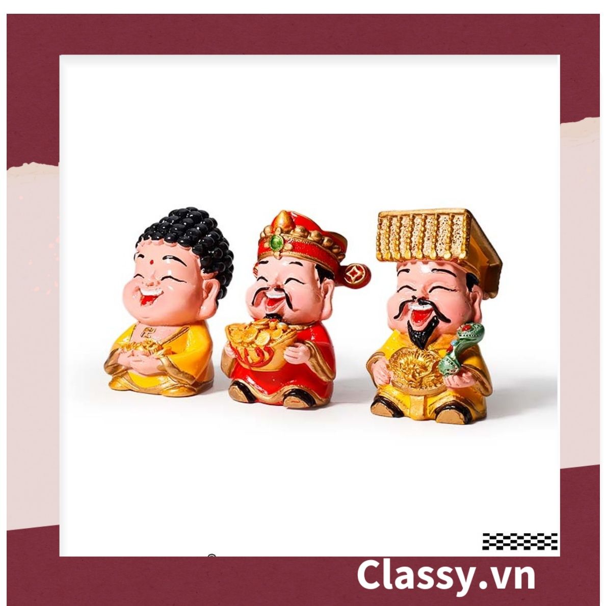 Mô Hình phong thủy tài lộc tỳ hưu, phật tổ, thần tài làm bằng sứ trưng bày ô tô, tiểu cảnh, bày bàn học, tủ sách, trang trí shop PK1488