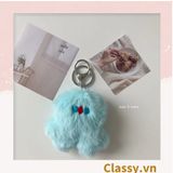  Classy Móc khóa búp bê lông Little Monster gắn túi xách, chìa khóa, điện thoại PK1502 