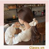  Classy Dây cột tóc, Scrunchies vải voan phong cách hàn quốc PK1505 