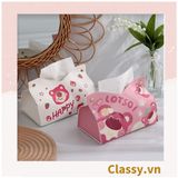  Classy Hộp đựng khăn giấy bằng da PU chống thấm nước PK1511 