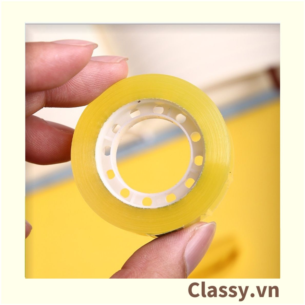 Combo 10 cuộn Classy Cuộn băng keo, băng dính văn phòng cỡ nhỏ tiện lợi PK1530