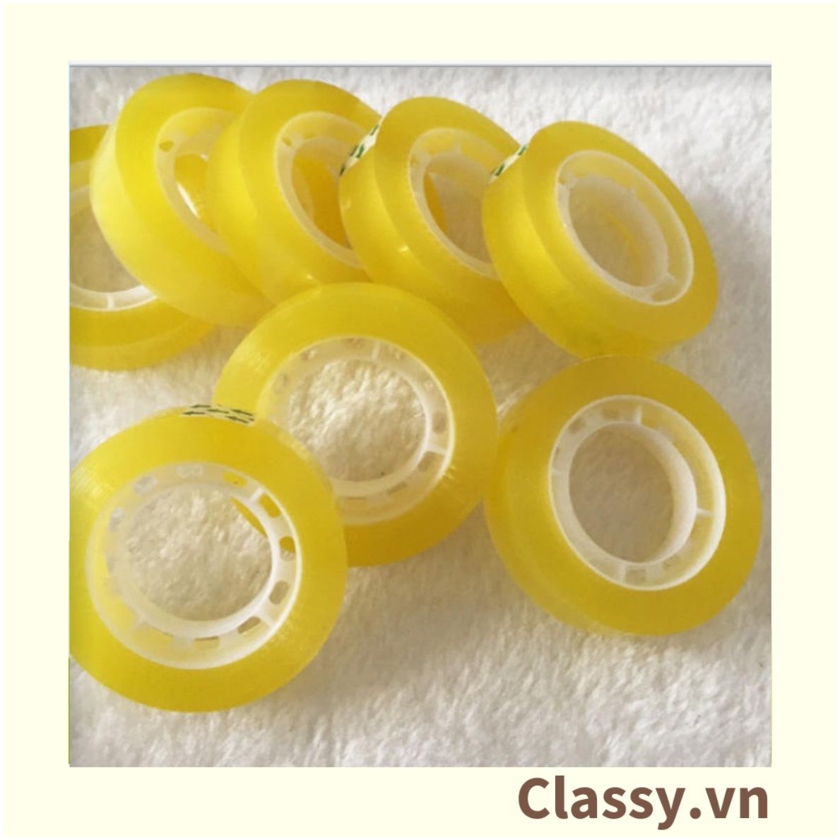 Combo 10 cuộn Classy Cuộn băng keo, băng dính văn phòng cỡ nhỏ tiện lợi PK1530