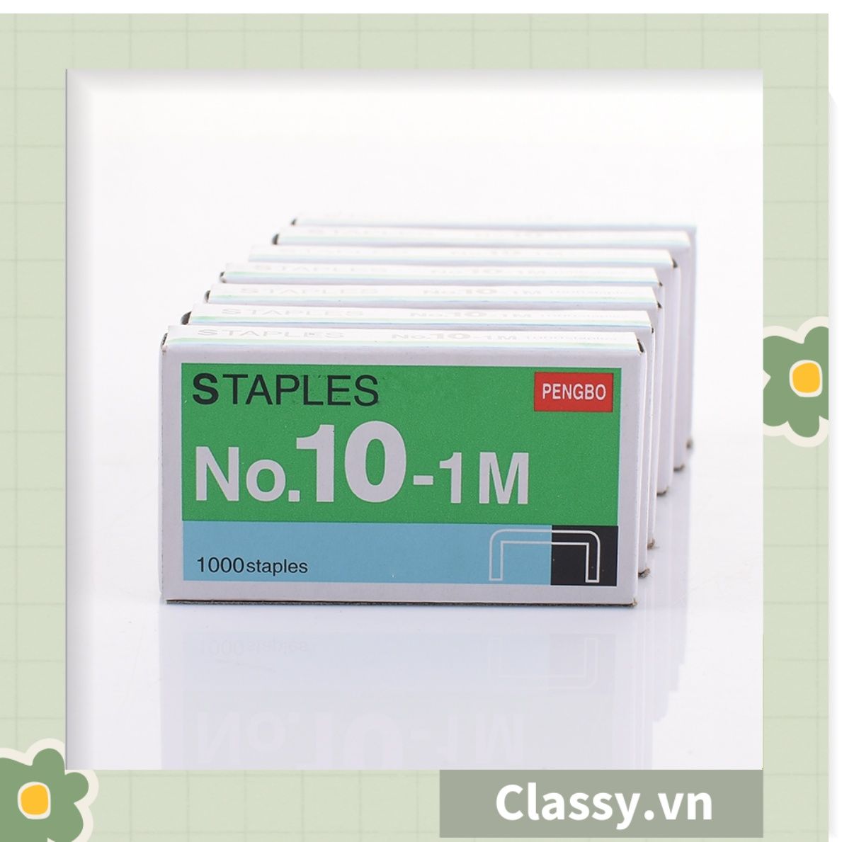 Classy Hộp Kim/Gim bấm giấy, ruột bấm làm từ thép không gỉ, cứng cáp PK1531