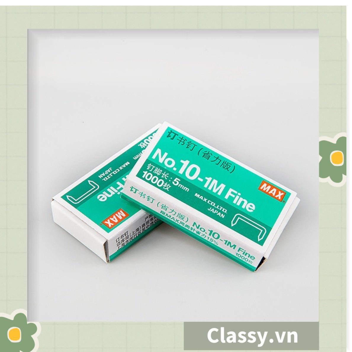 Classy Hộp Kim/Gim bấm giấy, ruột bấm làm từ thép không gỉ, cứng cáp PK1531