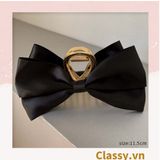  Classy Kẹp càng cua, kẹp tóc đính nơ bảng lớn, dễ tạo kiểu, không gây rụng tóc PK1554 