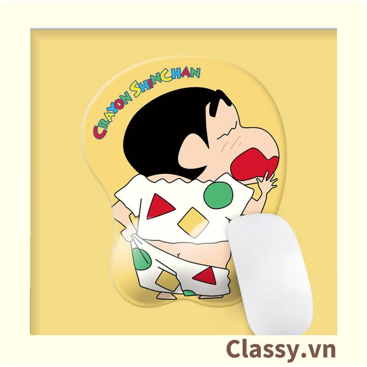 Classy Miếng lót chuột, mouse pad nhỏ dùng trong văn phòng, hình Shin siêu dễ thương PK1555