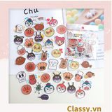  Classy Sticker trang trí mix ngẫu nhiên, dán laptop, điện thoại, sổ, bình nước nhiều họa tiết PK1559 