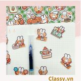  Classy Sticker trang trí mix ngẫu nhiên, dán laptop, điện thoại, sổ, bình nước nhiều họa tiết PK1559 