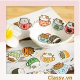  Classy Sticker trang trí mix ngẫu nhiên, dán laptop, điện thoại, sổ, bình nước nhiều họa tiết PK1559 