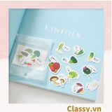  Classy Sticker trang trí mix ngẫu nhiên, dán laptop, điện thoại, sổ, bình nước nhiều họa tiết PK1559 